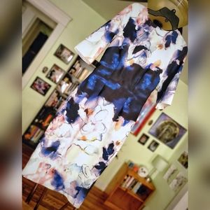 Little Mistress Abstract Multi-Color Body-Con Dress, US size 4